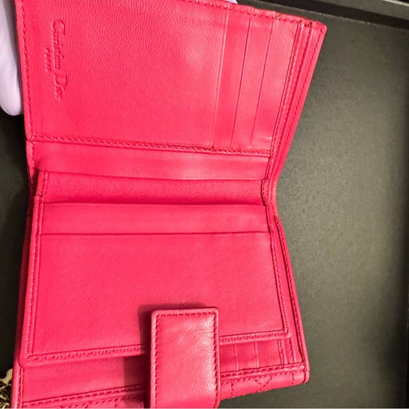 🔥 SOLD 💝Christian Dior Pink compact wallet, 
With card slots and money & ID
Soft - Picture 3 of 16